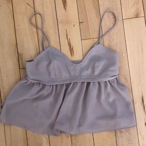 Lavender grey blouse